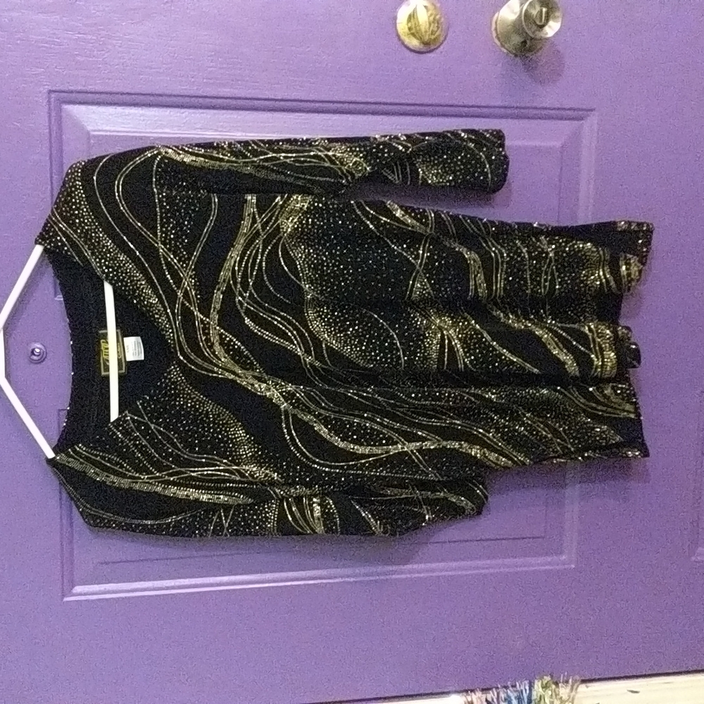 A Touch of Class Clothing Sparkly Special Occasion Blouse Size XS/S